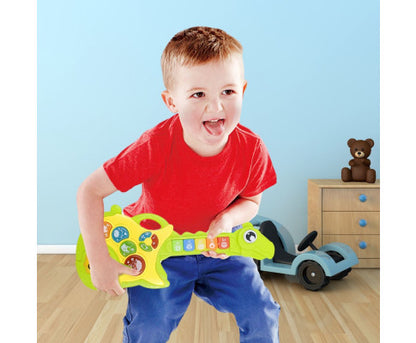 Musical Guitar Toys with Dinosaur Shape Design (Green)