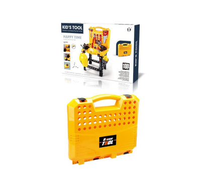 Kids Power Tool Bench Construction Set with Tools and Electric Drill