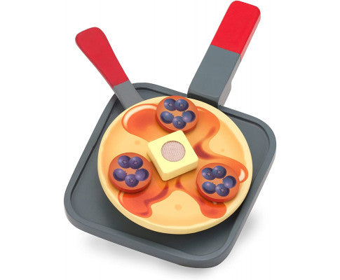 Flip and Serve Pancake Set (19 pcs) - Wooden Breakfast Play Food