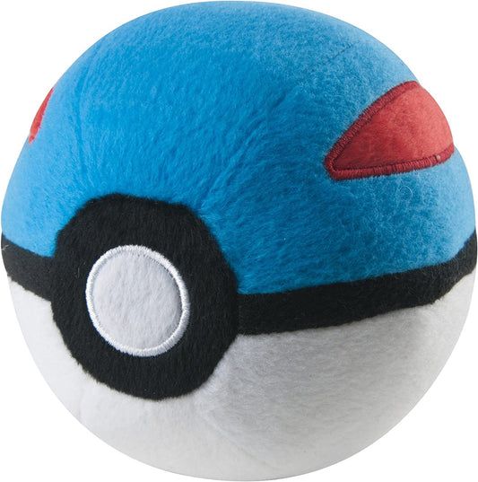 WCT Pokemon 5 Plush Pokeball Great Ball with Weighted Bottom"