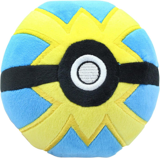 WCT Pokemon 5 Plush Pokeball Quick Ball with Weighted Bottom"