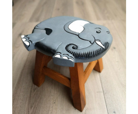 Kids Wooden Stool Elephant