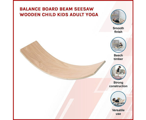 Balance Board Beam Seesaw Wooden