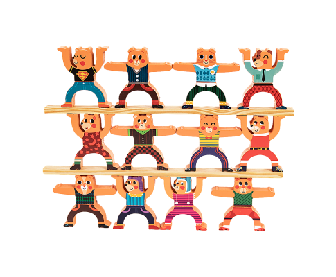 Balancing Stacking Blocks Educational Balance Wooden Acrobatic Toys Game