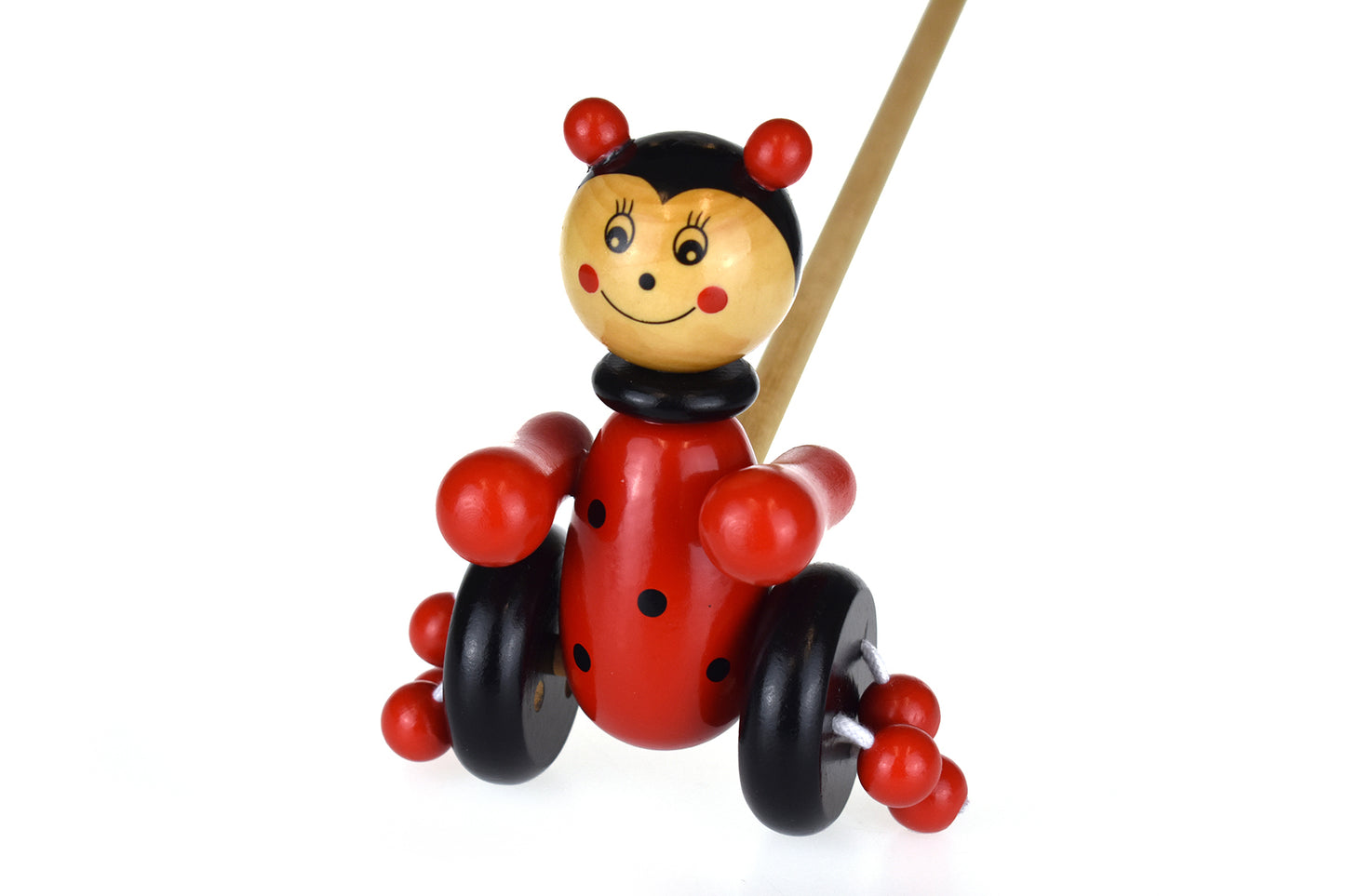 PUSH ALONG WOODEN LADYBIRD