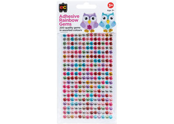 Adhesive Rainbow Gems