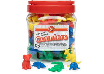 Australian Animal Counters Jar of 120