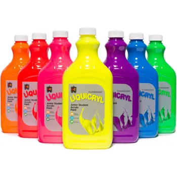 Liquicryl Fluoro Acrylic Paint 2 L - Set of 7