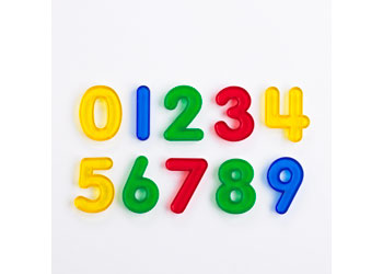 Transparent Numbers Set of 10