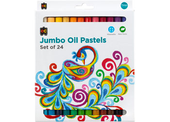 Jumbo Oil Pastels Classroom Set of 24