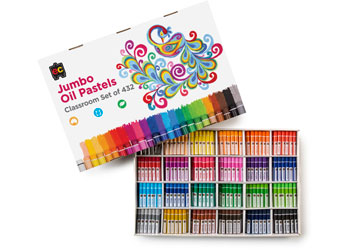 Jumbo Oil Pastels Classroom Set of 432