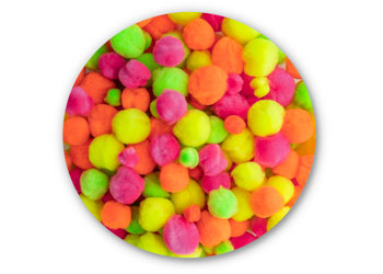 Fluoro Pom Poms Save