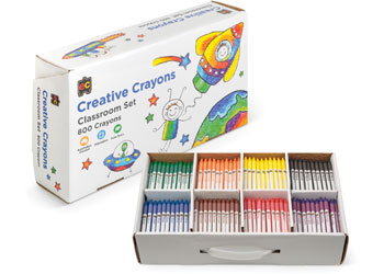 Creative Crayons Classroom Set 800 pack