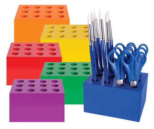 Scissor & Brush Storage Block Set 6s