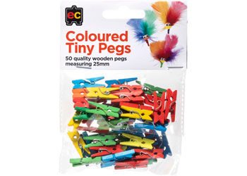 Coloured Tiny Pegs