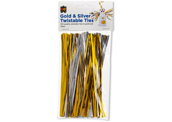 Gold & Silver Twistable Ties