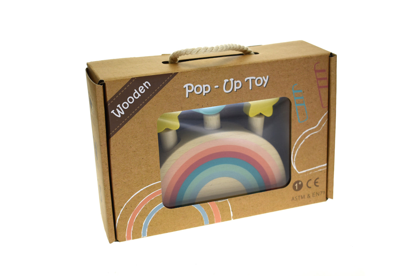 CALM & BREEZY POP UP TOY RAINBOW